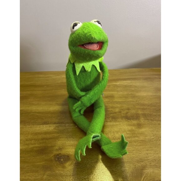 Vintage Kermit The Frog Fisher Price Muppets Plush Toy 850 20" - Picture 1 of 9